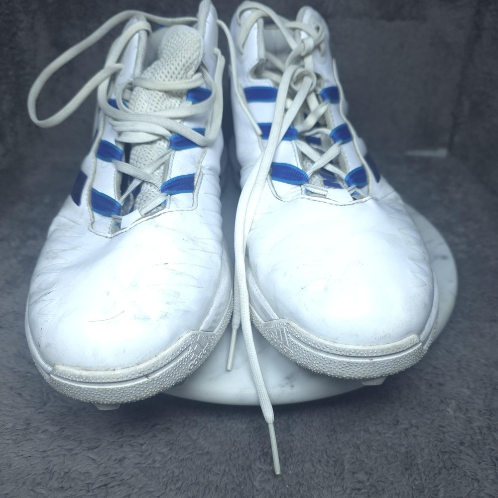 Kansas Jayhawks Shoes Mens 12 White NCAA Football Adidas Cleats Team issued